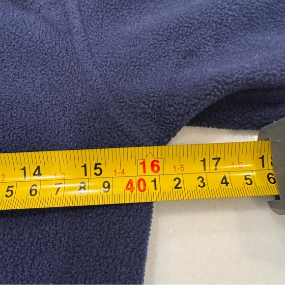 Polo Ralph Lauren Boys Fleece 1/4 Zip Navy Blue Red Trim POLO Logo Pullover Sz 6 - Picture 8 of 13